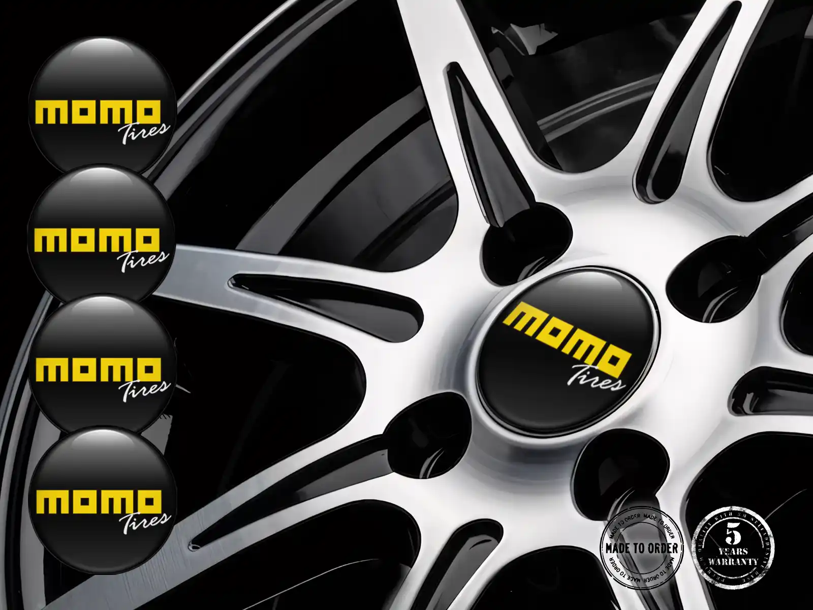Momo Decalcomania Cupola Custom Stile Loghi Cerchio Pregiati